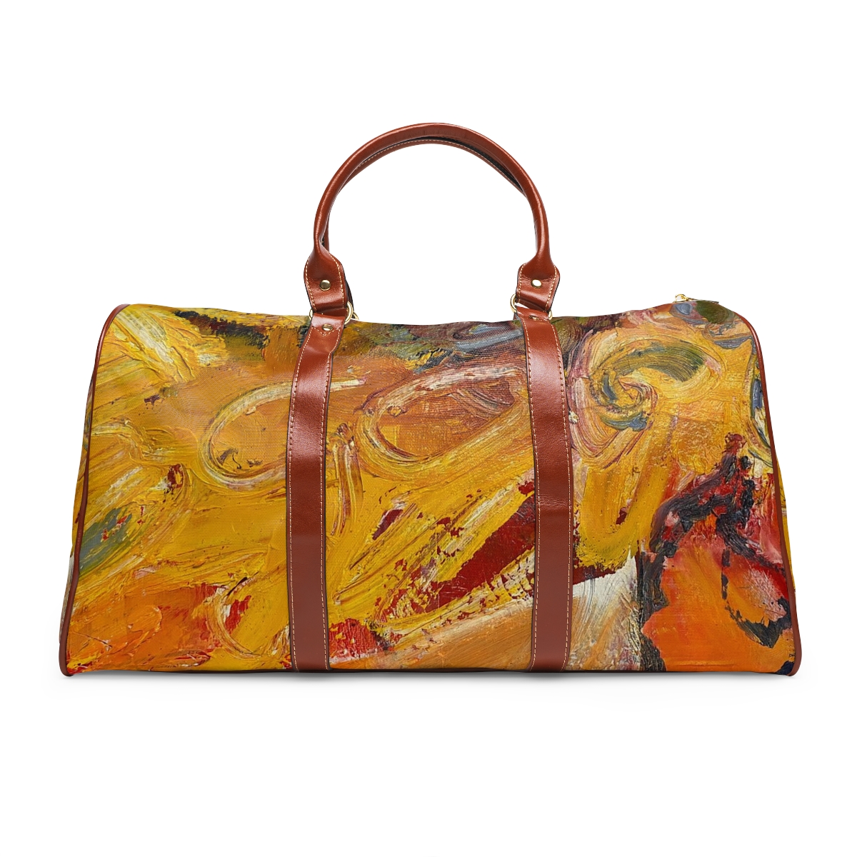 Breaking Through Vegan Leather Travel Bag Michelle Pierce Artworks